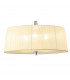 Loewe Single Pendant 3 Light E27 Polished Chrome With Cream Shade-5
