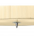 Loewe Single Pendant 3 Light E27 Polished Chrome With Cream Shade-6