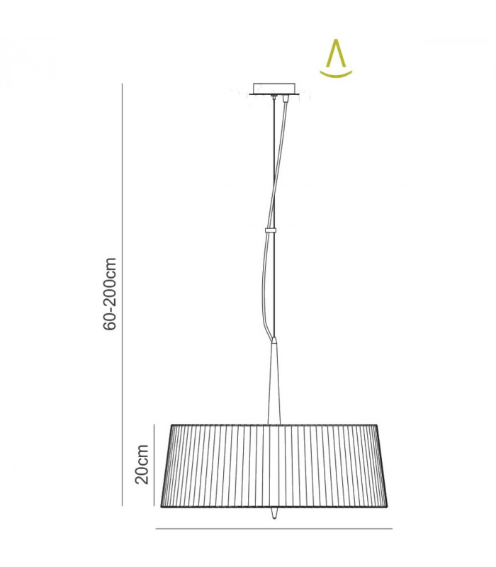 Loewe Single Pendant 3 Light E27 Polished Chrome With Cream Shade-7
