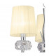 Loewe Pendant 3 Light E14 Polished Chrome With Cream Shades-6