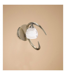 Loop Wall Lamp 1 Light G9 Antique Brass-2