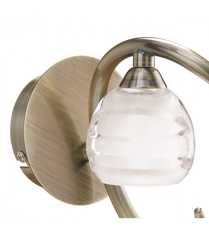 Loop Wall Lamp 1 Light G9 Antique Brass-3