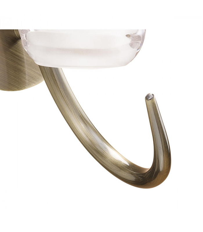 Loop Wall Lamp 1 Light G9 Antique Brass-5