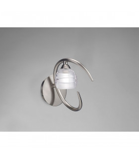 Loop Wall Lamp 1 Light G9 ECO Satin Nickel-2
