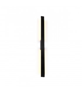 Lotus 1.2m Wall Lamp, 18W LED, 3000K, 1900lm, IP54, Black, 3yrs Warranty