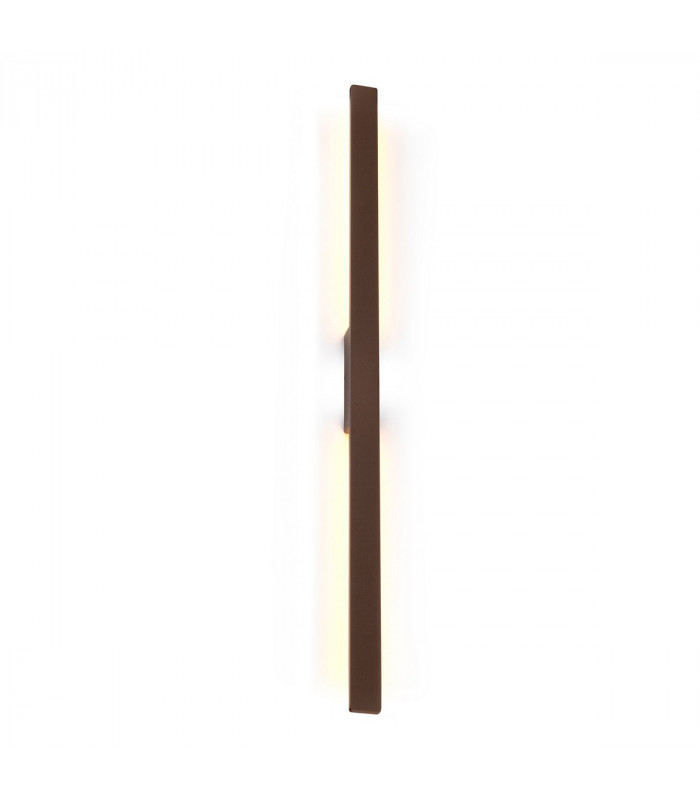 Lotus 1.4m Wall Lamp, 24W LED, 3000K, 2300lm, IP54, Rust Brown, 3yrs Warranty