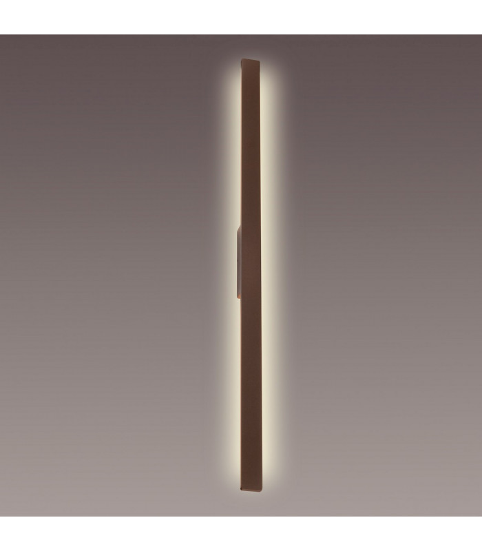 Lotus 1.4m Wall Lamp, 24W LED, 3000K, 2300lm, IP54, Rust Brown, 3yrs Warranty