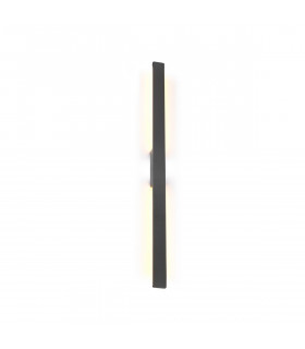 Lotus 1.2m Wall Lamp, 18W LED, 3000K, 1900lm, IP54, Anthracite, 3yrs Warranty