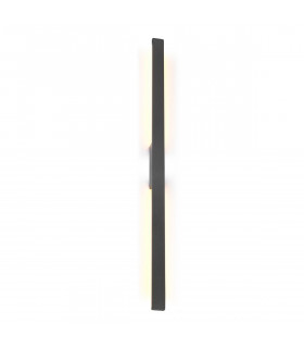 Lotus 1.4m Wall Lamp, 24W LED, 3000K, 2300lm, IP54, Anthracite, 3yrs Warranty