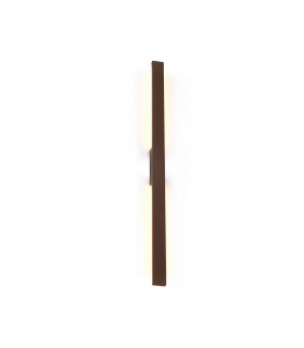 Lotus 1.2m Wall Lamp, 18W LED, 3000K, 1900lm, IP54, Rust Brown, 3yrs Warranty