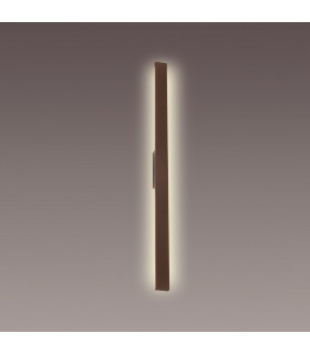 Lotus 1.2m Wall Lamp, 18W LED, 3000K, 1900lm, IP54, Rust Brown, 3yrs Warranty