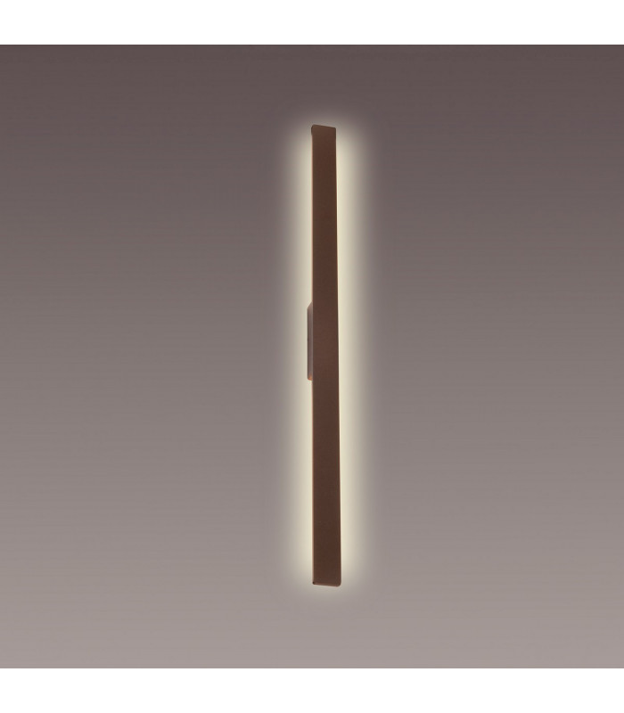 Lotus 1.2m Wall Lamp, 18W LED, 3000K, 1900lm, IP54, Rust Brown, 3yrs Warranty