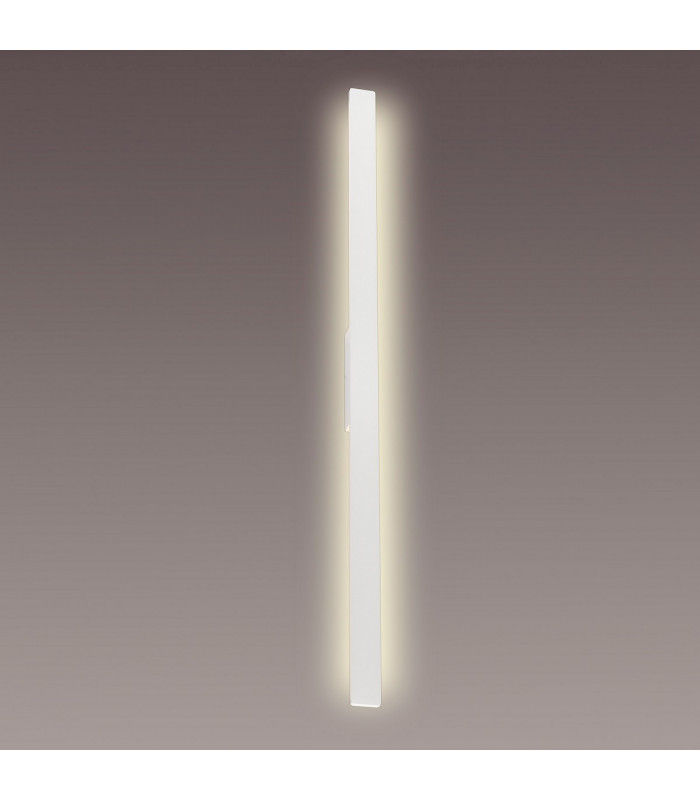 Lotus 1.4m Wall Lamp, 24W LED, 3000K, 2300lm, IP54, White, 3yrs Warranty