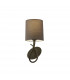 Lua Wall Lamp 1 Light E27 Ash Grey With Ash Grey Shade-1