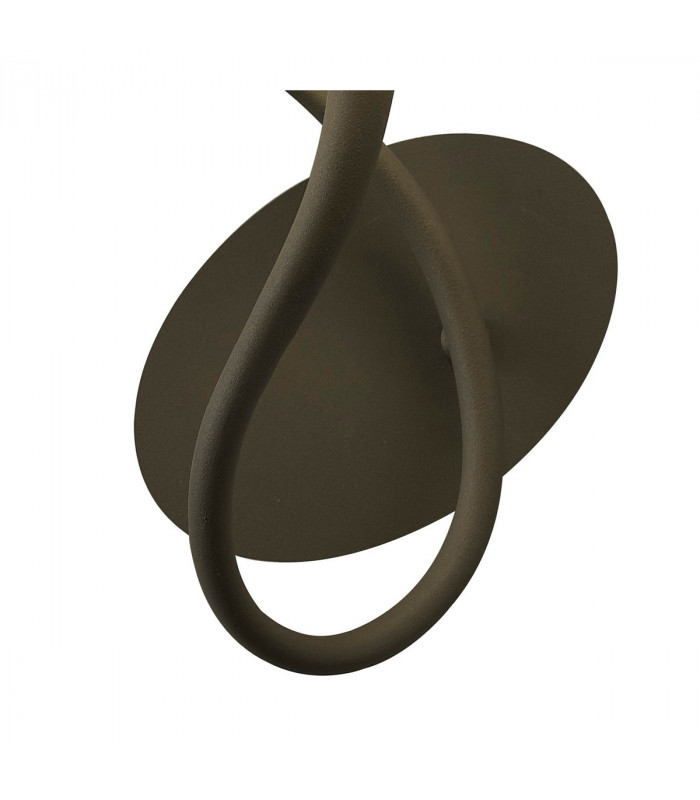 Lua Wall Lamp 1 Light E27 Ash Grey With Ash Grey Shade-3