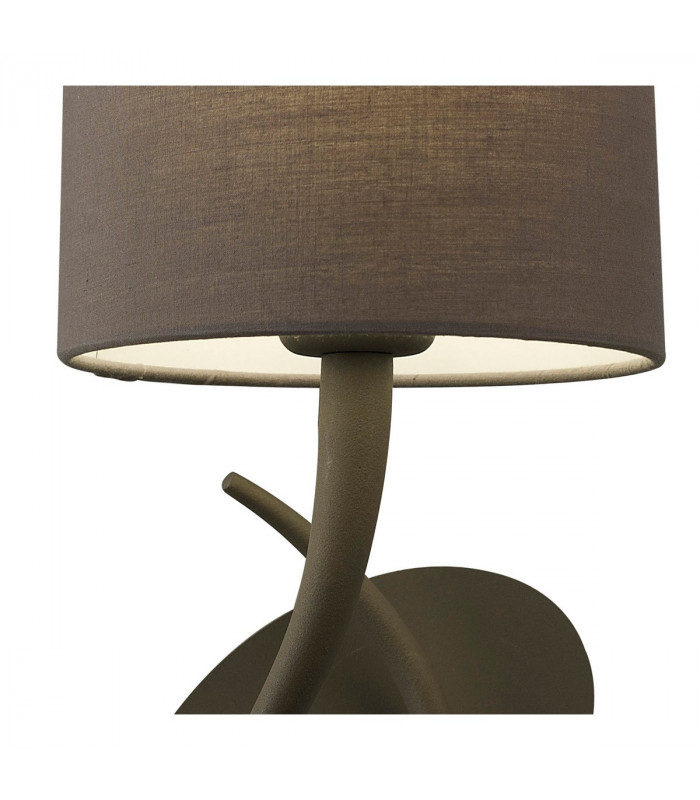 Lua Wall Lamp 1 Light E27 Ash Grey With Ash Grey Shade-4