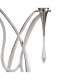Lucca Table Lamp 2 Light E27 Polished Chrome With White Shades & Clear Crystal-7