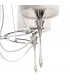 Lucca Pendant 4 Light E27 Polished Chrome With White Shades & Clear Crystal-9