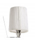 Lucca Pendant 3 Light E27 Polished Chrome With White Shades & Clear Crystal-7