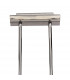 Lupa Telescopic Pendant Curved Linear Bar 4 Light G9 Polished Chrome/Frosted White Glass-3