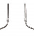 Lupa Telescopic Pendant Curved Linear Bar 4 Light G9 Polished Chrome/Frosted White Glass-4