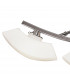 Lupa Telescopic Pendant Curved Linear Bar 4 Light G9 Polished Chrome/Frosted White Glass-5