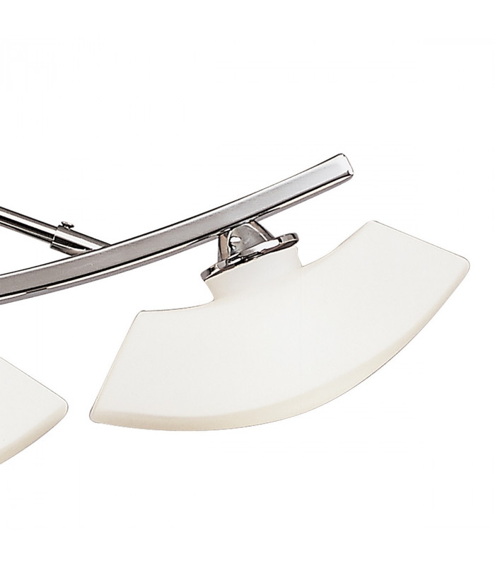 Lupa Telescopic Pendant Curved Linear Bar 4 Light G9 Polished Chrome/Frosted White Glass-7