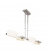 Lupa Telescopic Pendant Linear Bar 4 Light G9 Polished Chrome/Frosted White Glass-1