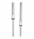 Lupa Telescopic Pendant Linear Bar 4 Light G9 Polished Chrome/Frosted White Glass-4