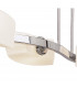 Lupa Telescopic Pendant Linear Bar 4 Light G9 Polished Chrome/Frosted White Glass-6