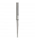 Lupin Linear Pendant 2 Light E27 Line Large, Gloss White, White Acrylic, Polished Chrome, CFL Lamps INCLUDED