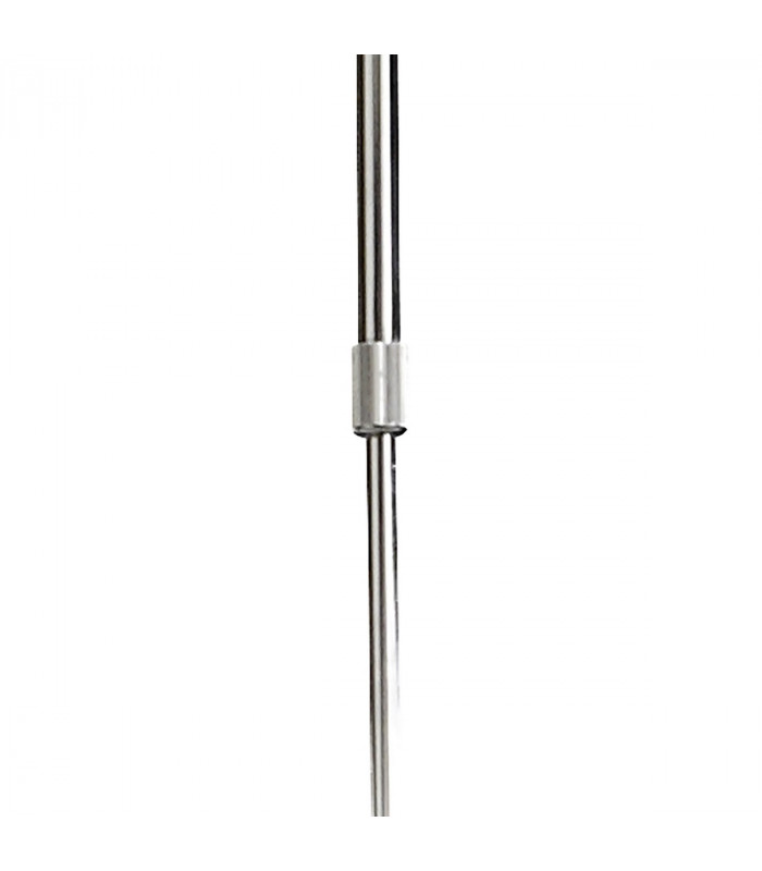 Lupin Linear Pendant 2 Light E27 Line Large, Gloss White, White Acrylic, Polished Chrome, CFL Lamps INCLUDED