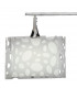 Lupin Linear Pendant 2 Light E27 Line Large, Gloss White, White Acrylic, Polished Chrome, CFL Lamps INCLUDED