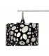 Lupin Linear Pendant 2 Light E27, Gloss Black, White Acrylic, Polished Chrome, CFL Lamps INCLUDED