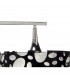 Lupin Linear Pendant 2 Light E27, Gloss Black, White Acrylic, Polished Chrome, CFL Lamps INCLUDED