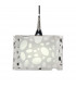 Lupin Linear Pendant 2 Light E27 Line, Gloss White/White Acrylic/Polished Chrome, CFL Lamps INCLUDED