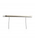Lupin Linear Pendant 2 Light E27 Line, Gloss Black/White Acrylic/Polished Chrome, CFL Lamps INCLUDED