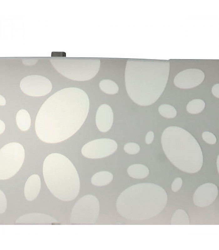 Lupin Floor Lamp 4 Light E27, Gloss White/White Acrylic/Polished Chrome, CFL Lamps INCLUDED