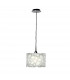 Lupin Pendant 1 Light E27 Gloss White/White Acrylic/Polished Chrome CFL Lamps INCLUDED-1