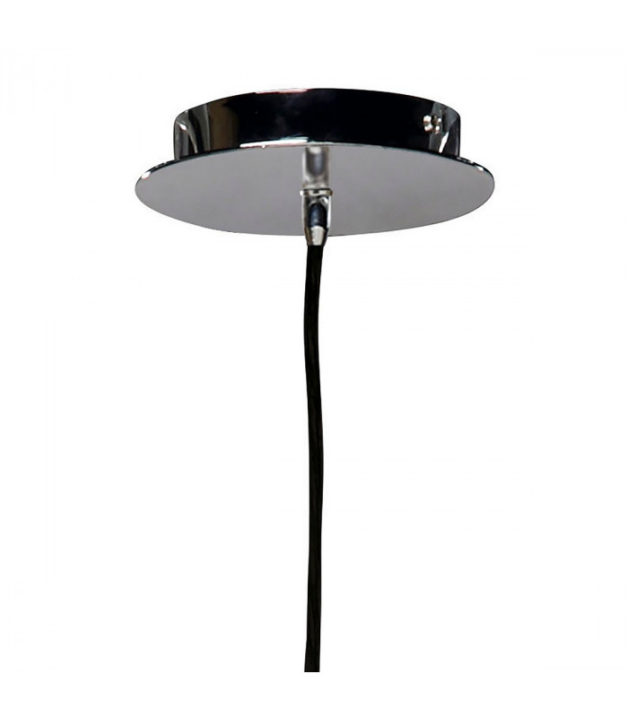 Lupin Pendant 1 Light E27 Gloss White/White Acrylic/Polished Chrome CFL Lamps INCLUDED-7