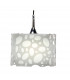 Lupin Pendant 1 Light E27 Gloss White/White Acrylic/Polished Chrome CFL Lamps INCLUDED-8
