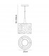 Lupin Pendant 1 Light E27 Gloss White/White Acrylic/Polished Chrome CFL Lamps INCLUDED-11
