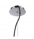 Lupin Pendant 4 Light E27, Gloss Black/White Acrylic/Polished Chrome, CFL Lamps INCLUDED