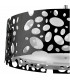 Lupin Pendant 4 Light E27, Gloss Black/White Acrylic/Polished Chrome, CFL Lamps INCLUDED