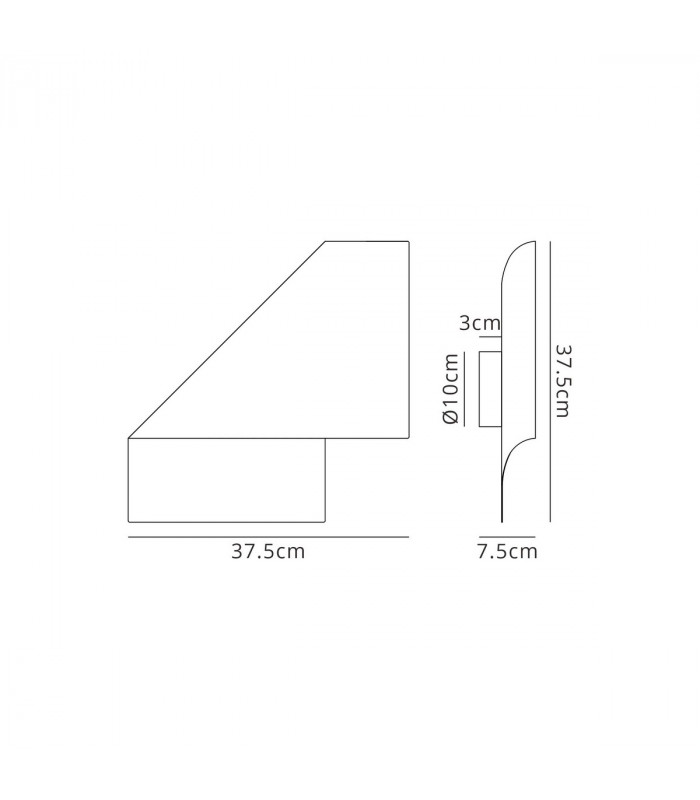 Luppi Wall Light 1 x GX53 (Max 15W) White-5