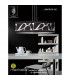 Manhattan Linear Pendant 2 Light L1 SGU10 Polished Chrome Frosted Glass With Black Patterned Shade CFL Lamps INCLUDED-3
