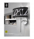 Manhattan Linear Pendant 2 Light L1 SGU10 Polished Chrome Frosted Glass With Black Patterned Shade CFL Lamps INCLUDED-4