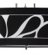 Manhattan Linear Pendant 2 Light L1 SGU10 Polished Chrome Frosted Glass With Black Patterned Shade CFL Lamps INCLUDED-8