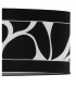 Manhattan Linear Pendant 2 Light L1 SGU10 Polished Chrome Frosted Glass With Black Patterned Shade CFL Lamps INCLUDED-9