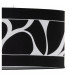 Manhattan Linear Pendant Large 3 Light L1 SGU10 Polished Chrome Frosted Glass With Black Patterned Shade CFL Lamps INCLUDED-6